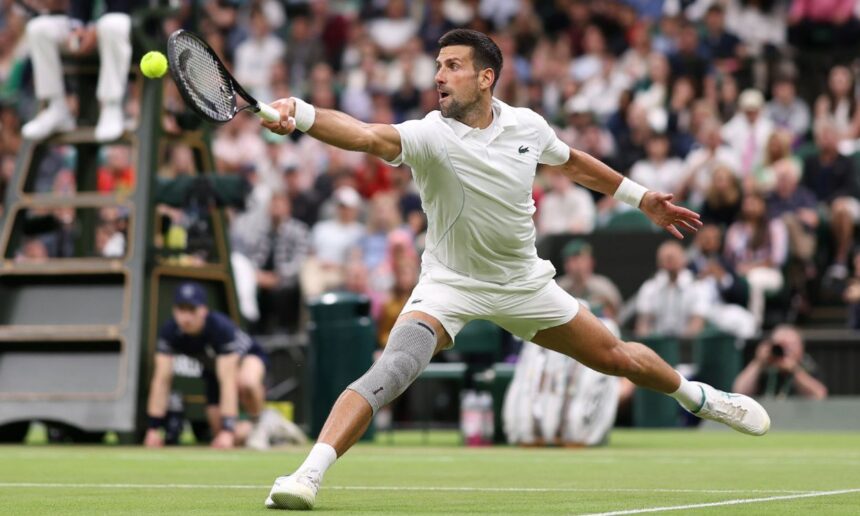 An image of Novak Djokovic playing