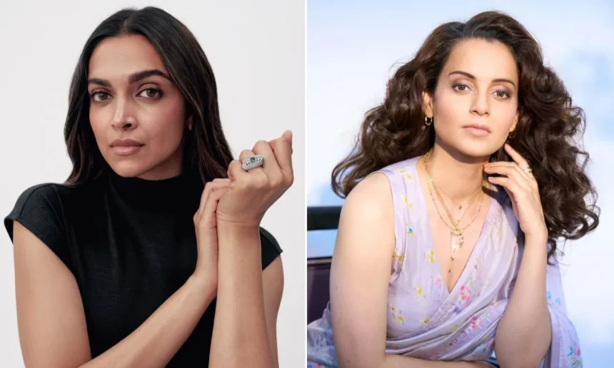 Deepika Padukone (L), Kangana Ranaut (R)