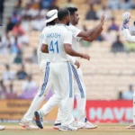 R Ashwin celebrating his wicket in Chennai