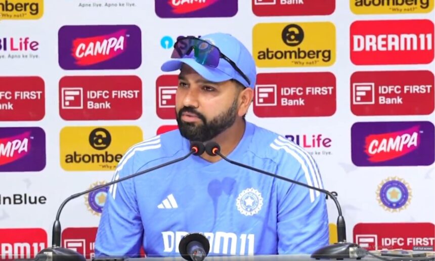 Rohit Sharma in a press conference ahead of the Bangladesh test series