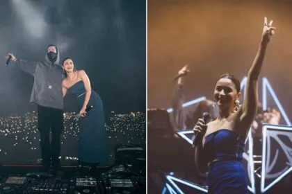 Alia Bhatt in Alan Walker's concert